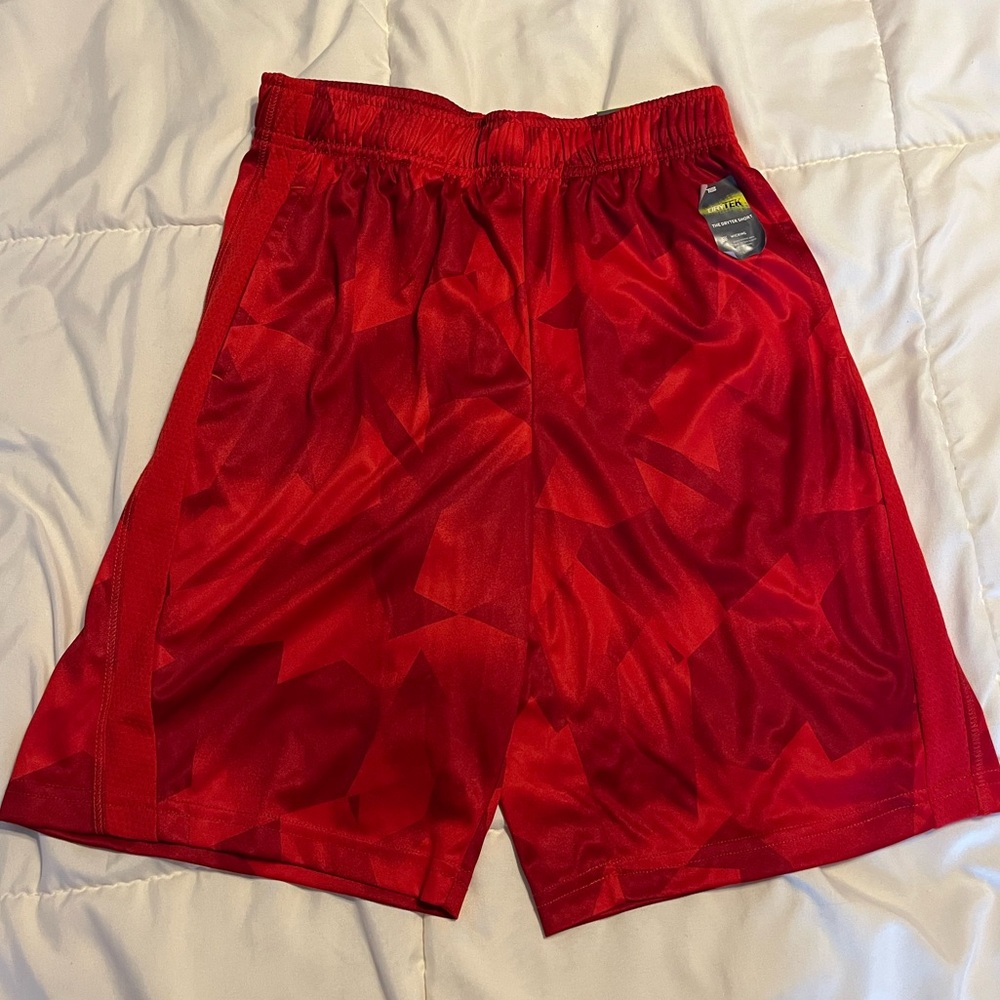 Boys Red Tek Gear Shorts